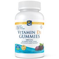NORDIC NATURALS Vitaminas D3 Gummies 1000 TV (120 gelių)