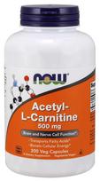 NOW FOODS Acetil L-karnitinas HCI 500 mg (200 kapsulių)