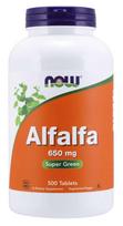 NOW FOODS Alfalfa - liucernos sėklos 650 mg (500 tablečių).