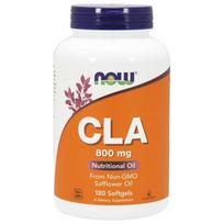 NOW FOODS CLA 800 mg - konjuguota linolo rūgštis iš dygminų sėklų aliejaus (180 kapsulių).