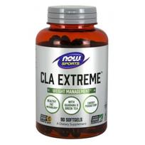 NOW FOODS CLA Extreme - konjuguota linolo rūgštis iš dygminų aliejaus + guarana + žalioji arbata (90 kapsulių).
