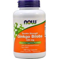 NOW FOODS Ginkgo Biloba - ginkmedžio ekstraktas (200 kapsulių).