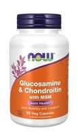 NOW FOODS Gliukozaminas ir chondroitinas su MSM (90 kapsulių)