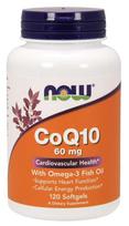 NOW FOODS Kofermentas Q10 ir Omega-3 (120 kapsulių)