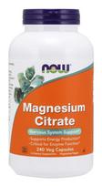NOW FOODS Magnio citratas - magnis (240 kapsulių)