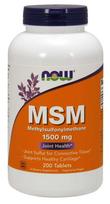 NOW FOODS MSM Metilsulfonilmetanas 1500 mg (200 tablečių).