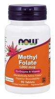 NOW FOODS Metilfoliatas Quatrefolic - folio rūgštis 1000 mcg (90 tablečių).