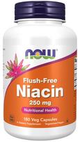 NOW FOODS Niacinas be praplovimo (niacinas) 250 mg (180 kapsulių).