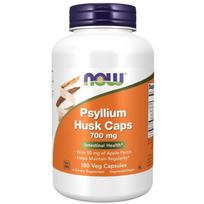 NOW FOODS Psyllium lukštai ir pektinas - Psyllium lukštai 700 mg + pektinas (180 kapsulių).