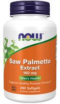 NOW FOODS Saw Palmetto ekstraktas - Sabalinės palmės ekstraktas 160 mg (240 kapsulių).