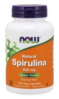 NOW FOODS Spirulina 500 mg (120 kapsulių)
