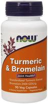NOW FOODS Ciberžolė ir bromelainas - ciberžolė 300 mg + bromelainas 150 mg (90 kapsulių).