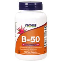 NOW FOODS Vitaminas B-50 - B-kompleksas (100 kapsulių)