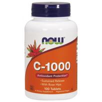 NOW FOODS Vitaminas C 1000 mg pailginto atpalaidavimo (100 tablečių).