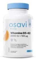OSAVI Vitaminas D3 + K2, 2000 TV + 100 mcg (120 kapsulių).