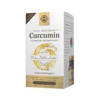 SOLGAR Curcumin pilno spektro veganinė forma (60 kapsulių)