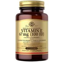 SOLGAR Vitaminas E - Vitaminas E 67 mg (100 TV) (100 kapsulių).