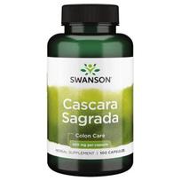 SWANSON Cascara Sagrada 450 mg (100 kapsulių).