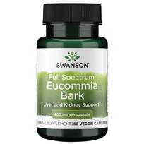 SWANSON pilno spektro eukomijos žievė 400 mg (60 kapsulių).