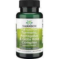 "SWANSON Full Spectrum Curmeric Astragalus & Gotu Kola Complex" (60 kapsulių).