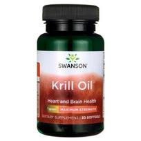SWANSON krilio aliejus - maksimalaus stiprumo (30 kapsulių).