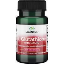 SWANSON L-glutationas + kofermentas Q10 (30 kapsulių)
