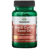 SWANSON Juodųjų kmynų sėklų aliejus 500 mg (60 kapsulių).