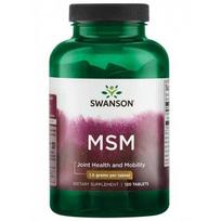 SWANSON MSM siera - TruFlex Metilsulfonilmetanas 1500 mg (120 tablečių).