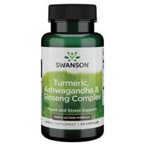 SWANSON ciberžolės, pelenų ir ženšenio kompleksas (60 kapsulių).