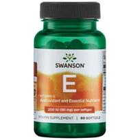 SWANSON Vitaminas E 200 TV (60 kapsulių)