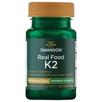 SWANSON Vitaminas K2 natūralus 200 mcg (30 kapsulių).