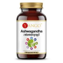 YANGO Ashwagandha su B grupės vitaminais (90 kapsulių).