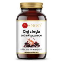 YANGO Antarkties krilių aliejus 500 mg (60 kapsulių).