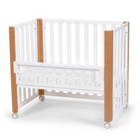 Kūdikio lovytė Kinderkraft Koya 60x90 cm su čiužiniu 4in1 , balta