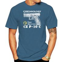 NAUJI RETA CZ USA CZECHNOLOGY CESKA ZBROJOVKA MARŠKINĖLIAI CZ P10C JAV DAUGES SPALVŲ MARŠKINĖLIAI Unisex marškinėliai 4XL