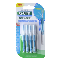 GUM Trav-Ler 1,6 mm tarpdančių šepetėlis, 6 vnt.