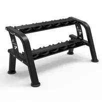 STR48 DOUBLE ROW DUMBBELL RACK 6 PAIRS COMMERCIAL HMS