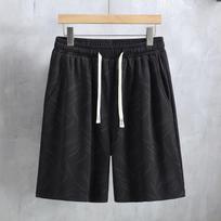 Didelio dydžio 4XL-11XL Vasarinės laisvos šortai Vyriški drabužiai Juosmuo su gumyte Laisvalaikio šortai 4XL(80kg-90kg) juoda