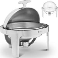 Royal Catering Apvalus pastos stalo šildytuvas su ratuku uždengtu dangčiu 6 l