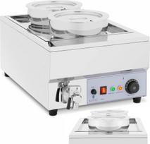 Royal Catering Elektrinė bemar sriubos šildyklė Fondue šokolado stotis 1500 W 2 x 7 l