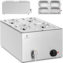 Royal Catering Elektrinis virdulys su čiaupu 4 x GN 1/4 600 W