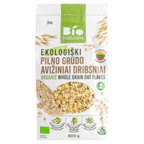 Ekologiški pilno grūdo avižiniai dribsniai BIONATURALIS 800g