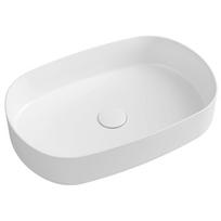 Pastatomas praustuvas Infinity Oval su dugno vožtuvu, 55x36x12 cm