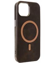 Rudas dėklas Apple iPhone 15 telefonui "Gentleman Mag Cover"