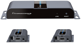 HDMI siųstuvas DELTACOIMP per Ethernet kabelį, 1080p in 60Hz, iki 40m, juodas / HDMI-275