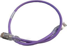 Netconnect Commscope NETCONNECT jungiamasis kabelis cat 6A S/FTP PiMF, ilgis: 0,5 m, spalva: violetinė, su LSZH apvalkalu