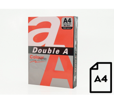 Spalvotas popierius Double A, 80g, A4, 500 lapų, Red