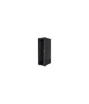 Lanberg | Rack cabinet 19" free-standing 42U/800x1200 (flat pack) with glass door, LCD | FF01-8242-12BL | Black