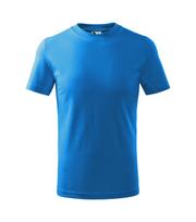 Vaikiški Marškinėliai MALFINI Basic 138 Snorkel blue 160g/m2