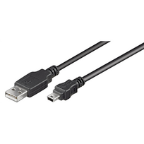Goobay 50767 USB 2.0 Hi-Speed cable, black, 1.8 m | | USB-A to mini-USB